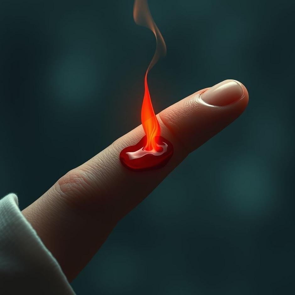Dream : Blood coming from your finger in a dream