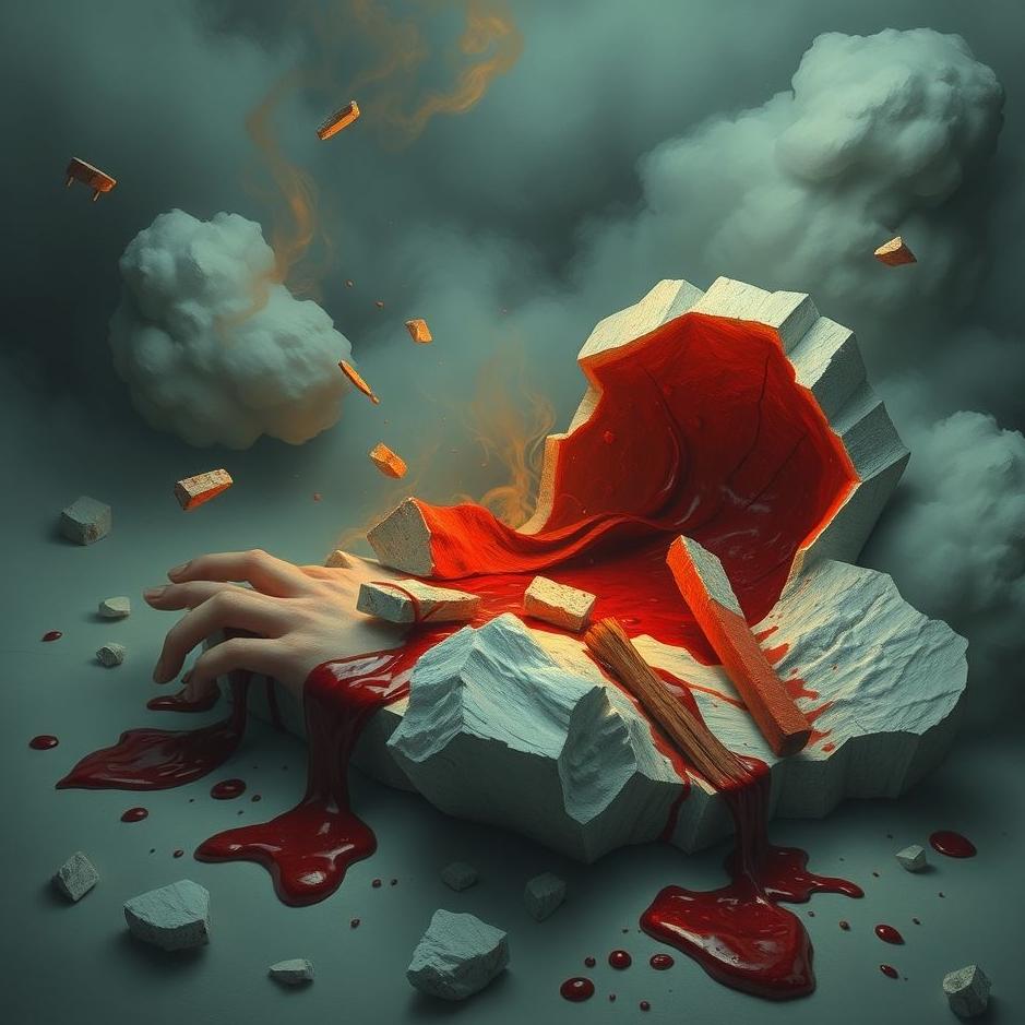 Dream : Blood coming out in pieces in a dream