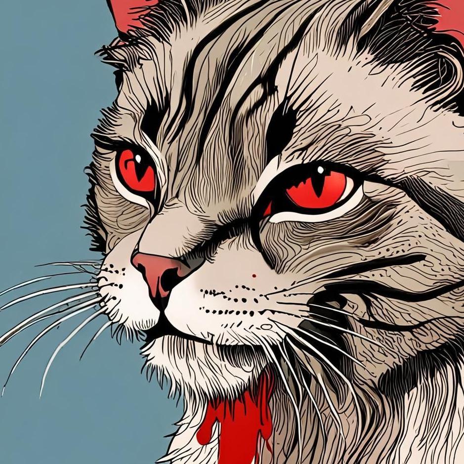 Dream : Blood coming out of a cat's mouth in a dream