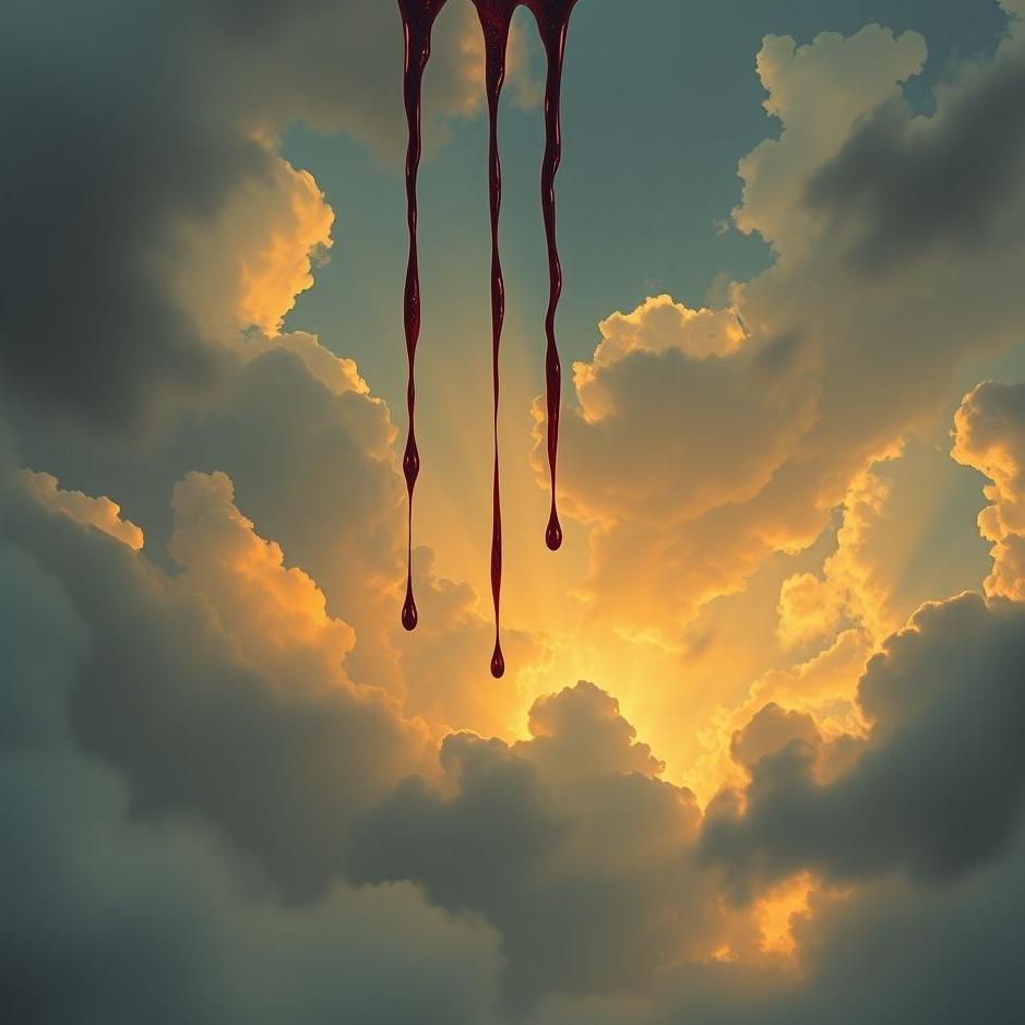 Dream : Blood falling from the sky in a dream