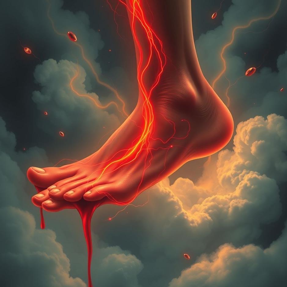 Dream : Blood flow in the foot of the dream