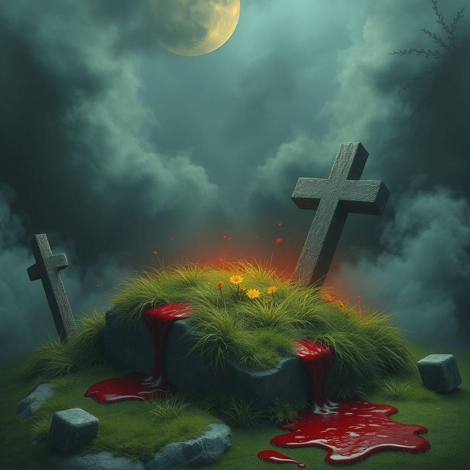 Dream : Blood flowing from a grave in a dream
