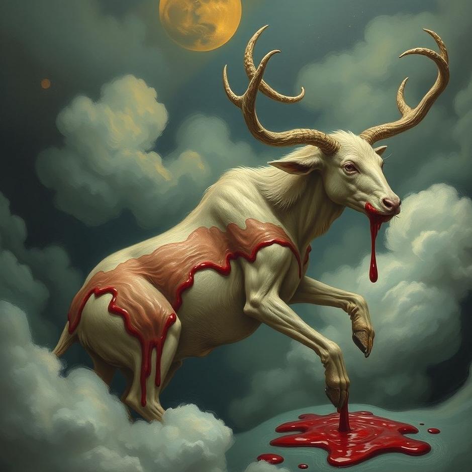Dream : Blood flowing from an animal in a dream