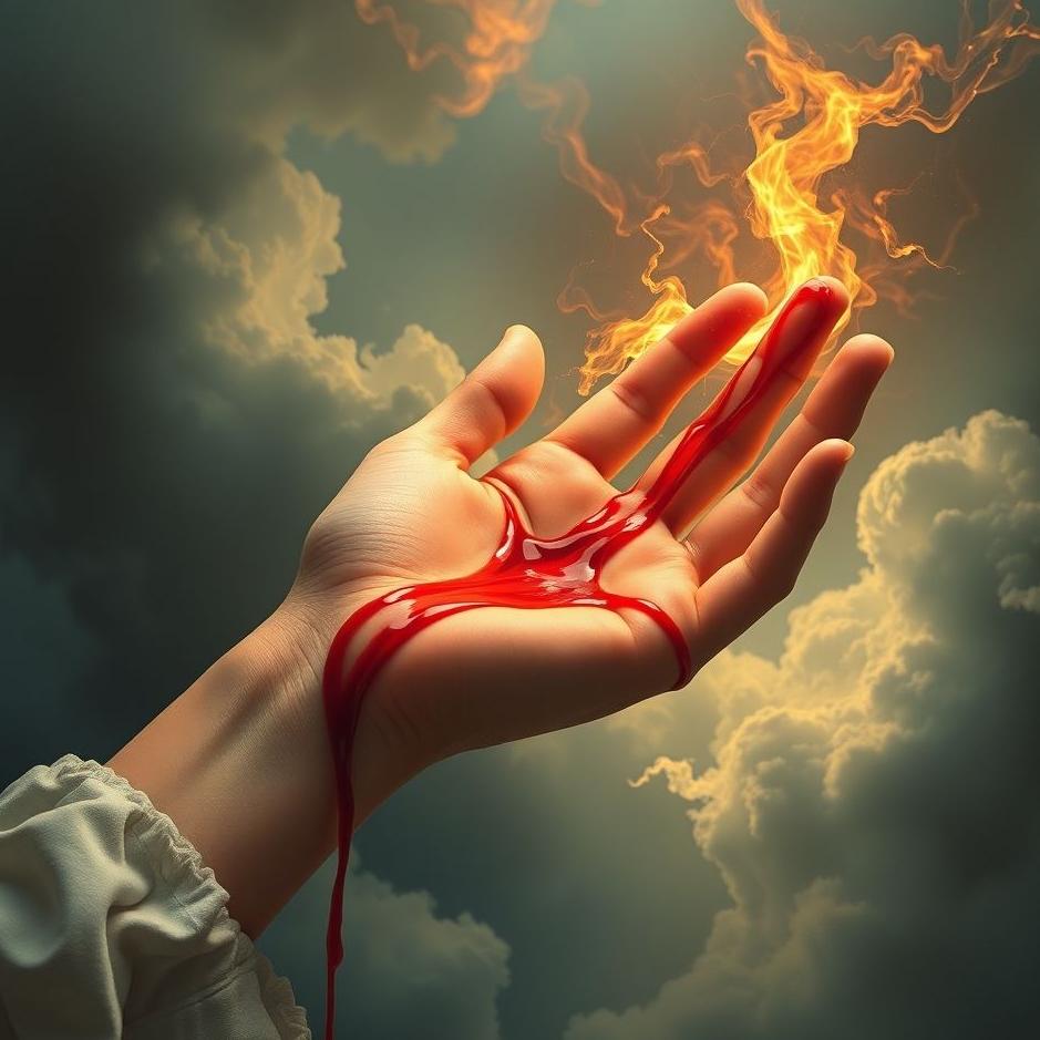 Dream : Blood flowing from your right hand in a dream