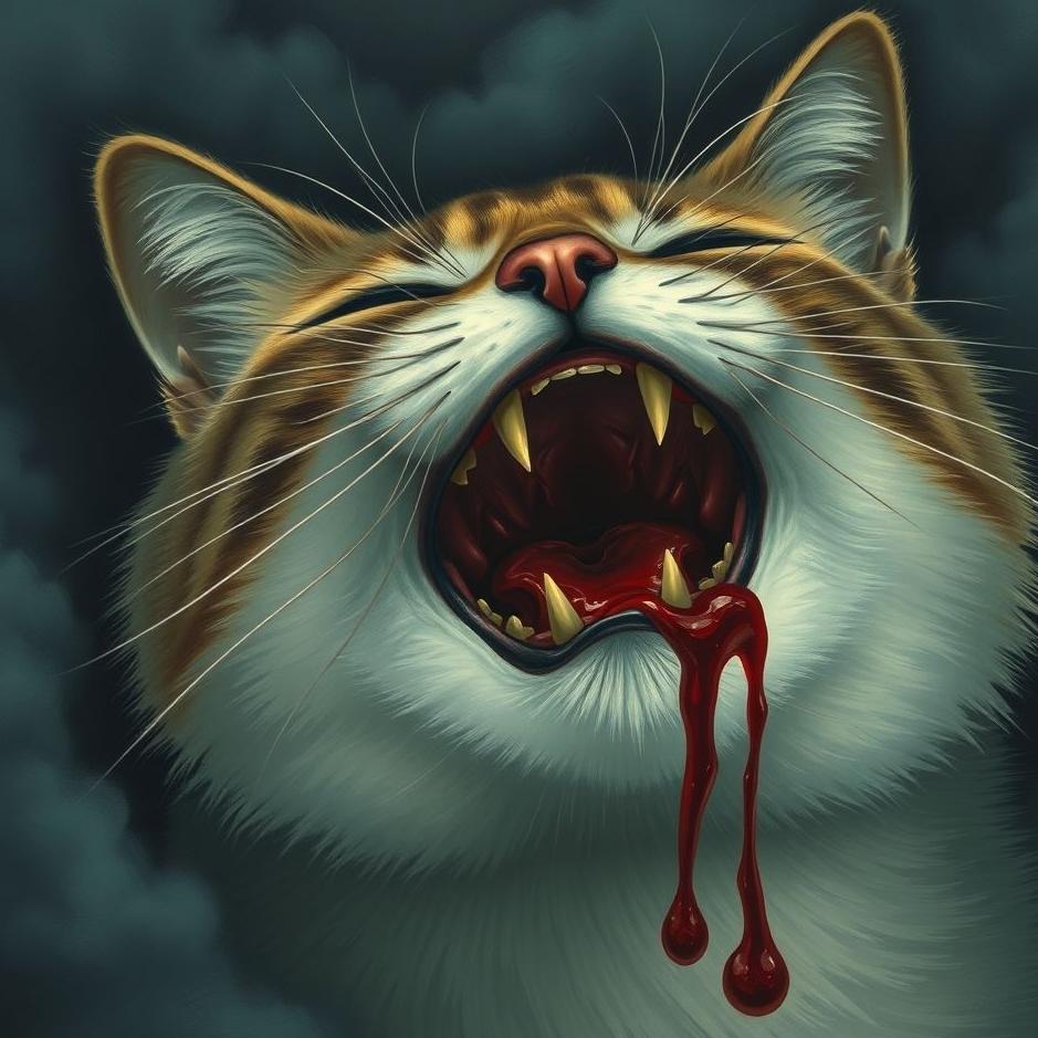Dream : Blood in a cat's mouth in a dream
