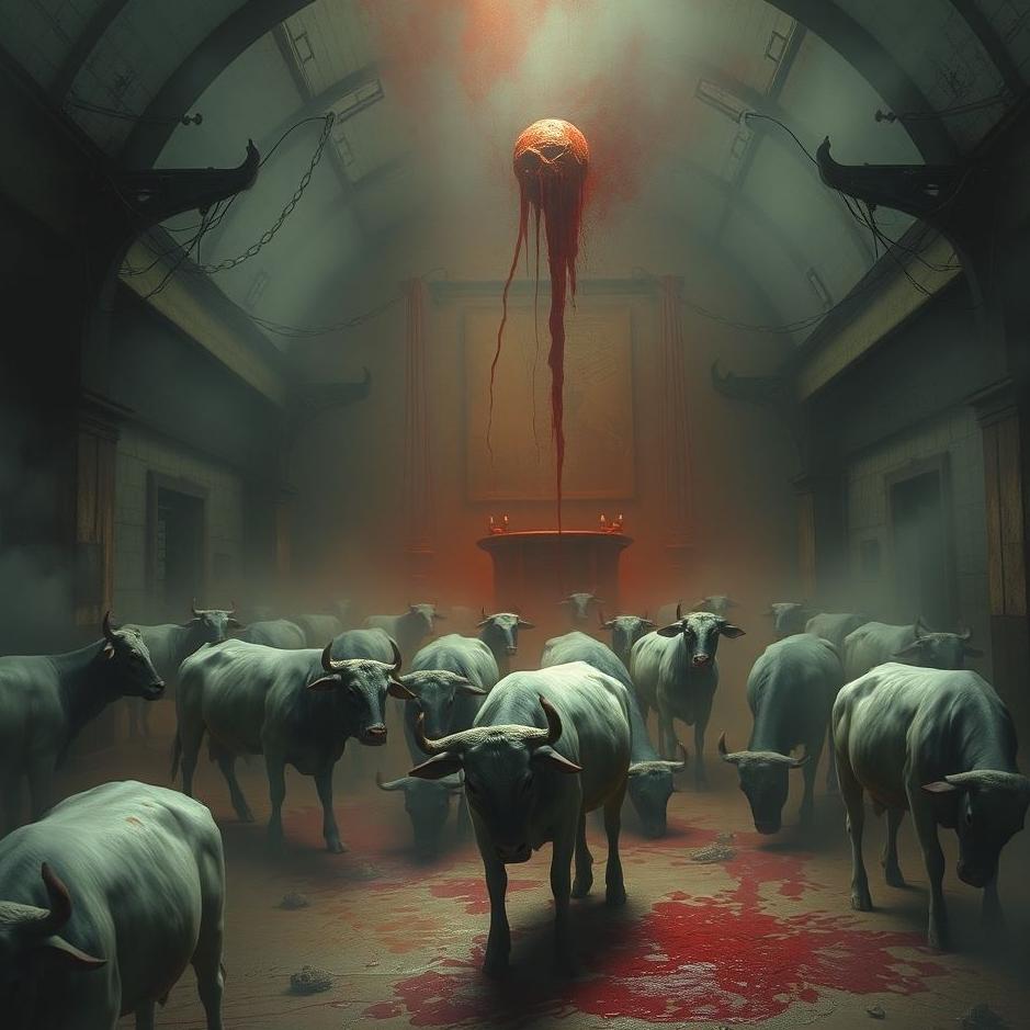 Dream : Blood in a slaughterhouse in a dream