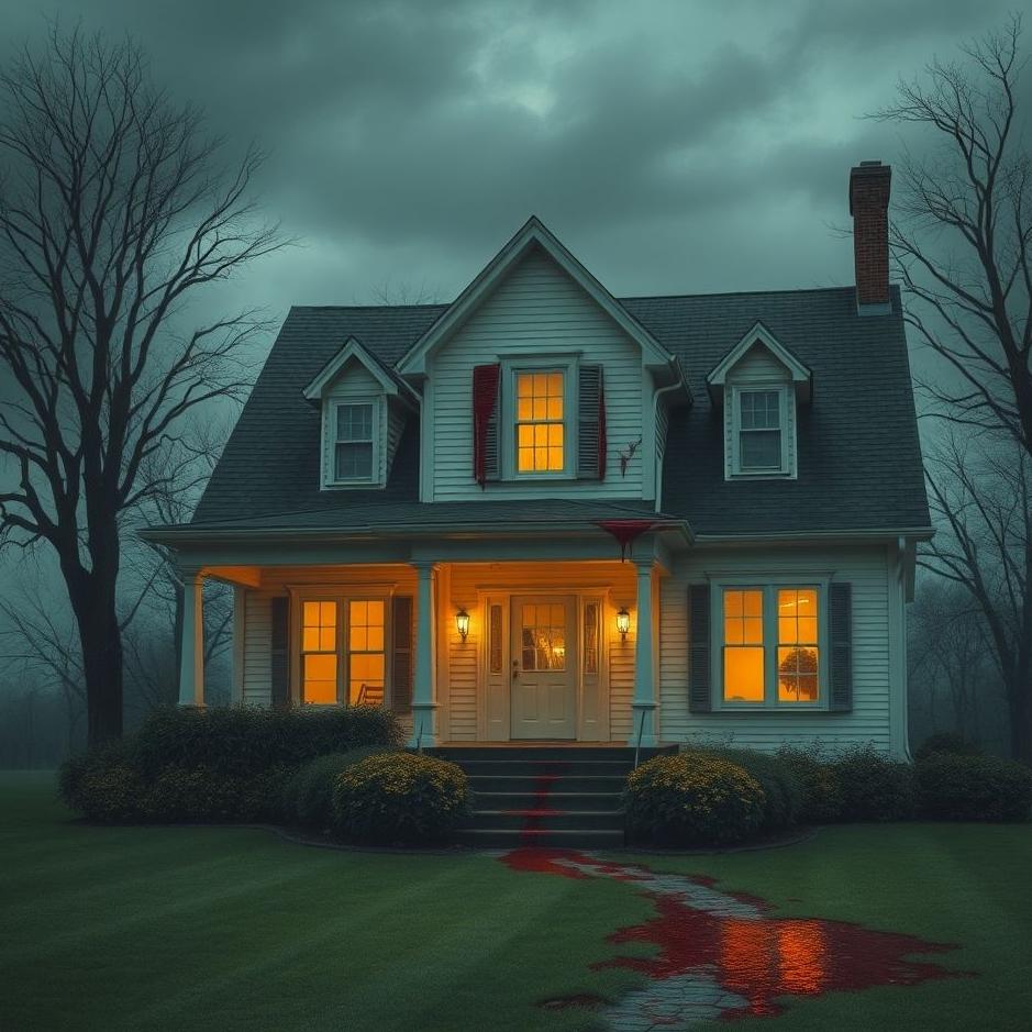 Dream : Blood in front of the house in a dream