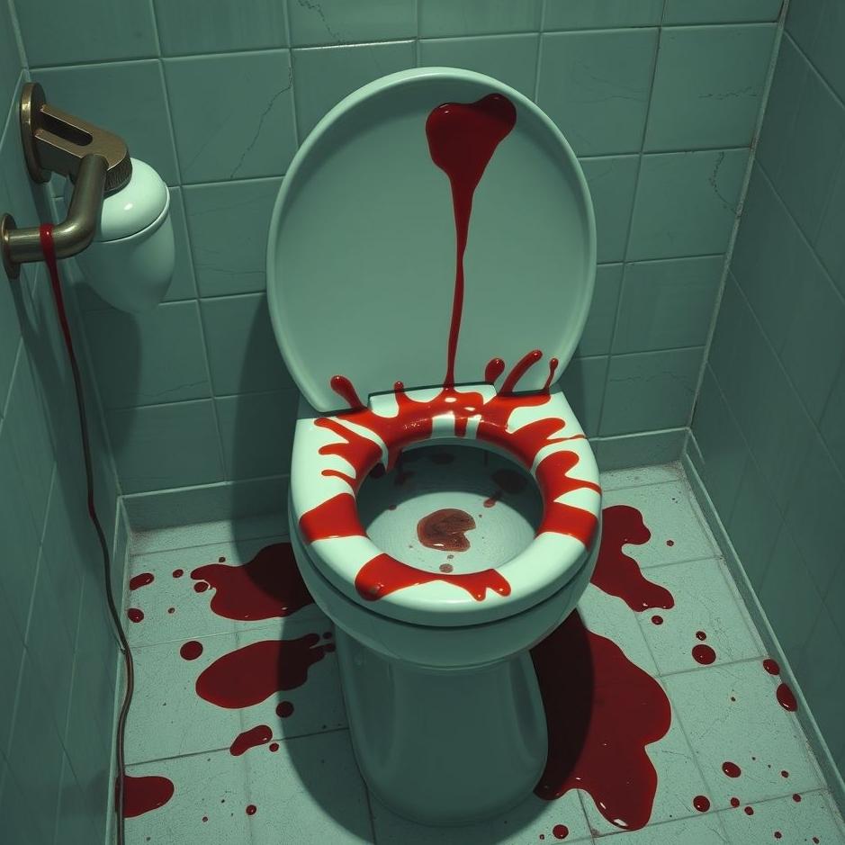 Dream : Blood in the toilet in a dream