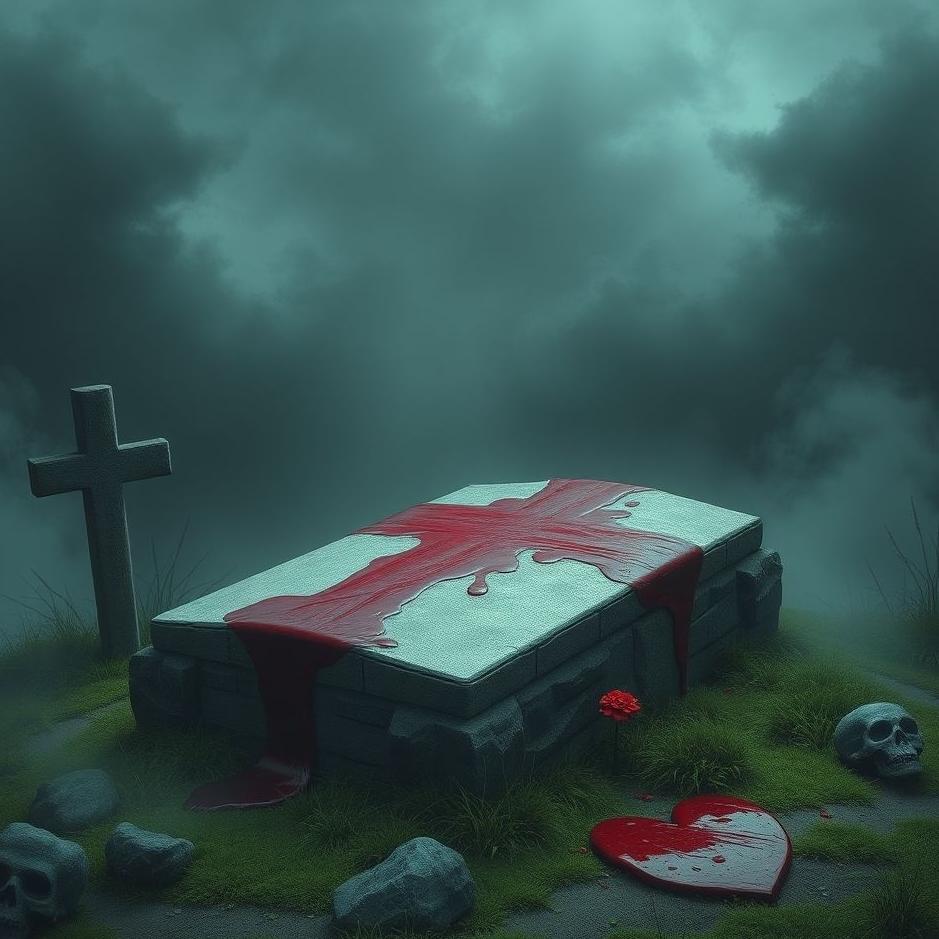 Dream : Blood on a grave in a dream