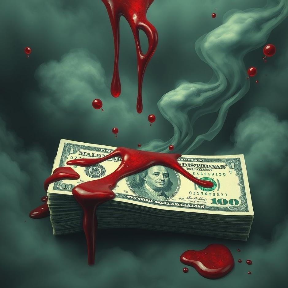 Dream : Blood on money in a dream