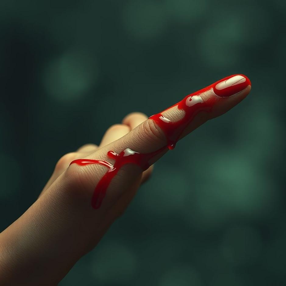 Dream : Blood on the finger in a dream