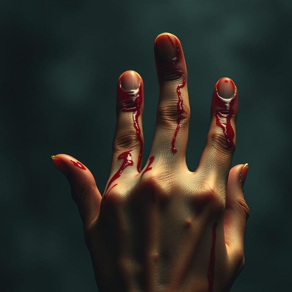 Dream : Blood on your fingers in a dream
