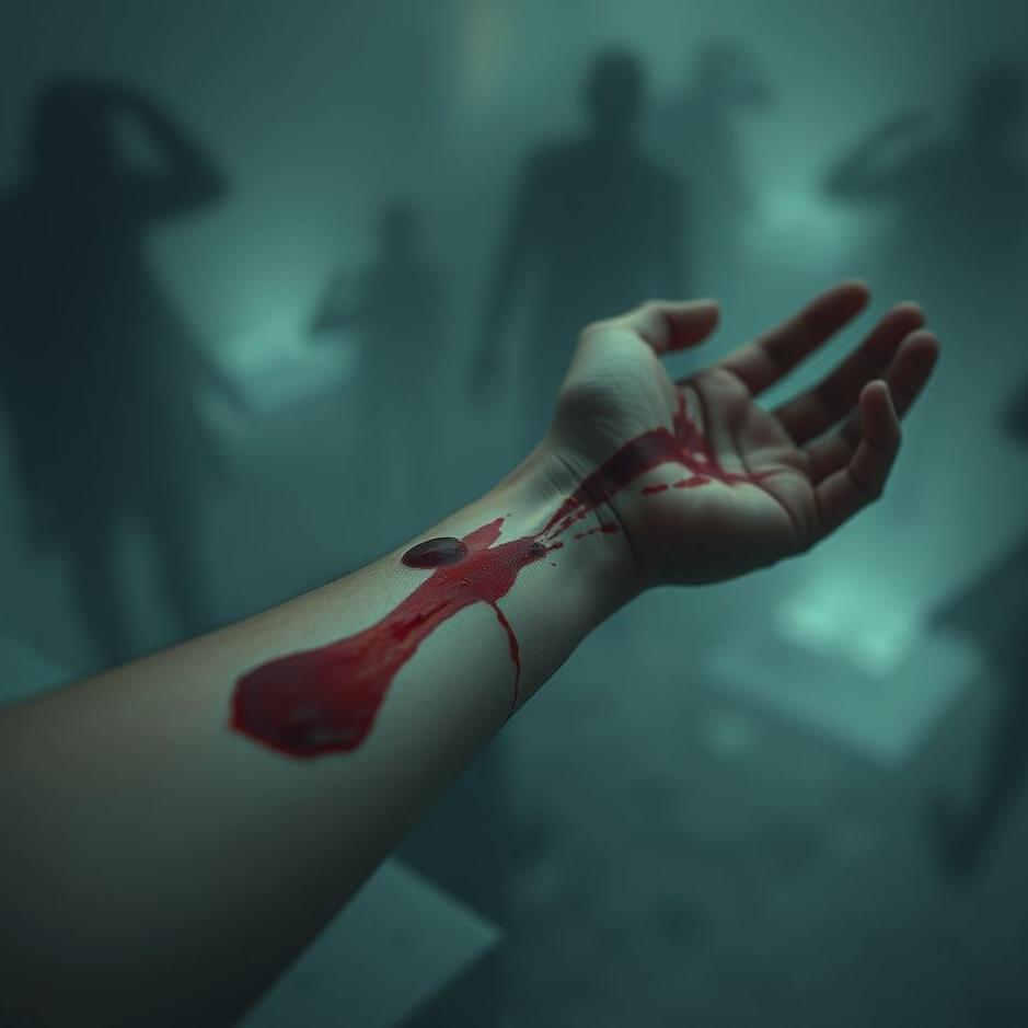 Dream : Blood on your own arm in a dream