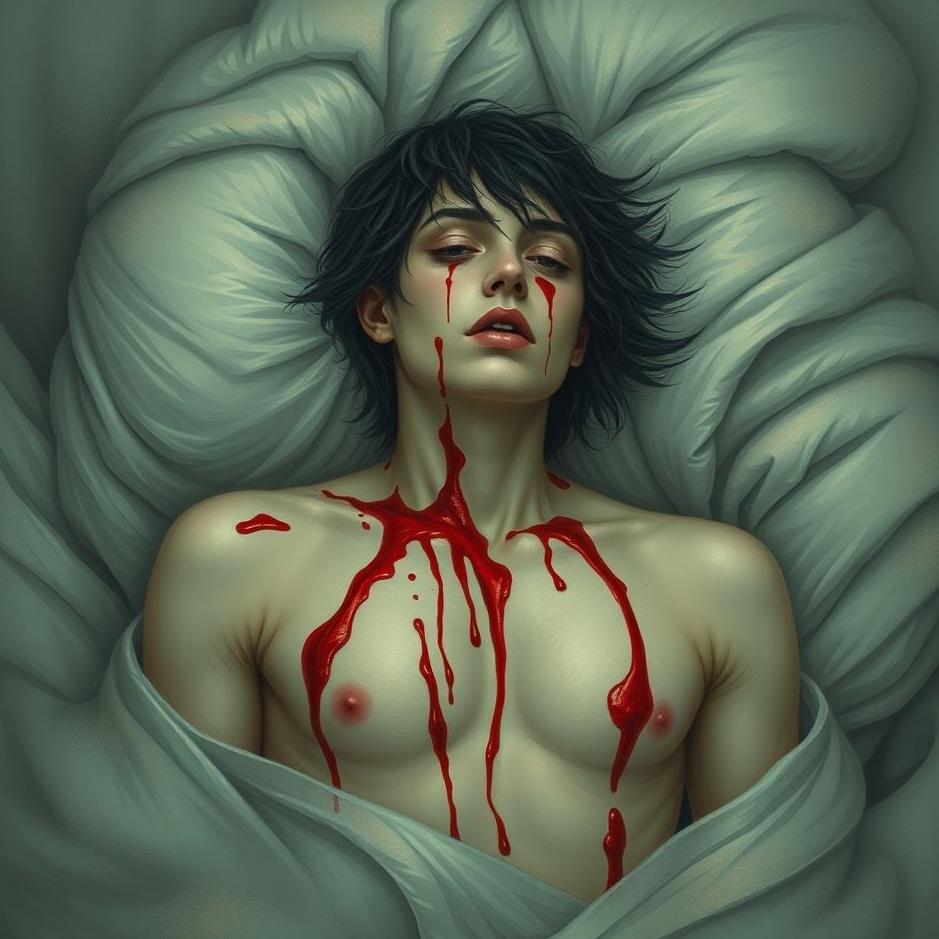 Dream : Blood on yourself in a dream