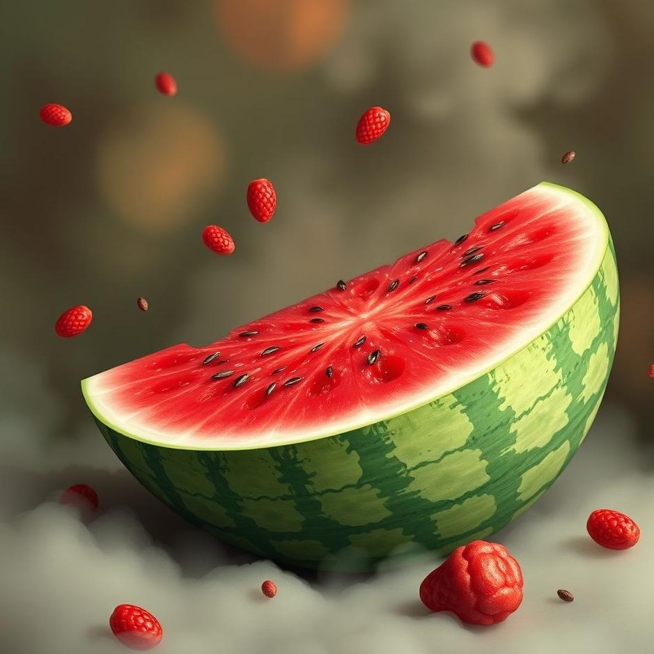 Dream : Blood-red watermelon in a dream