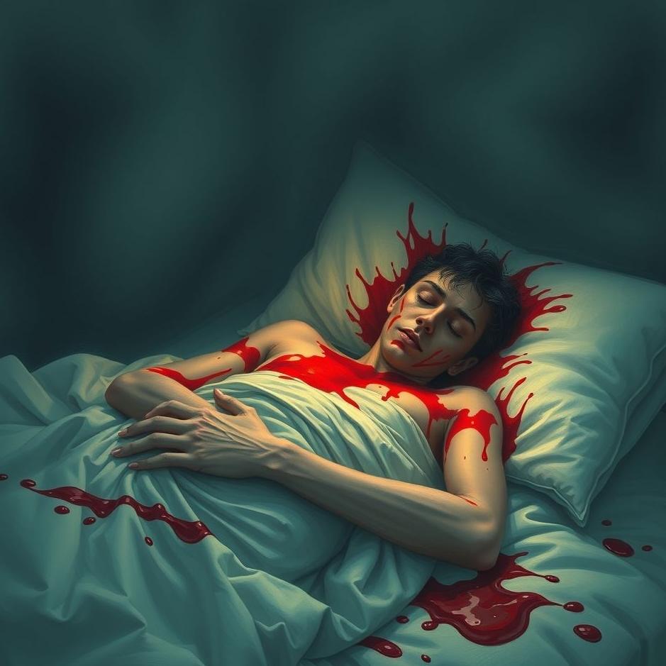 Dream : Blood while being sick in a dream