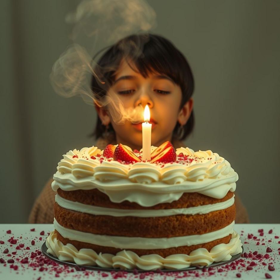 Dream : Blowing a cake in a dream