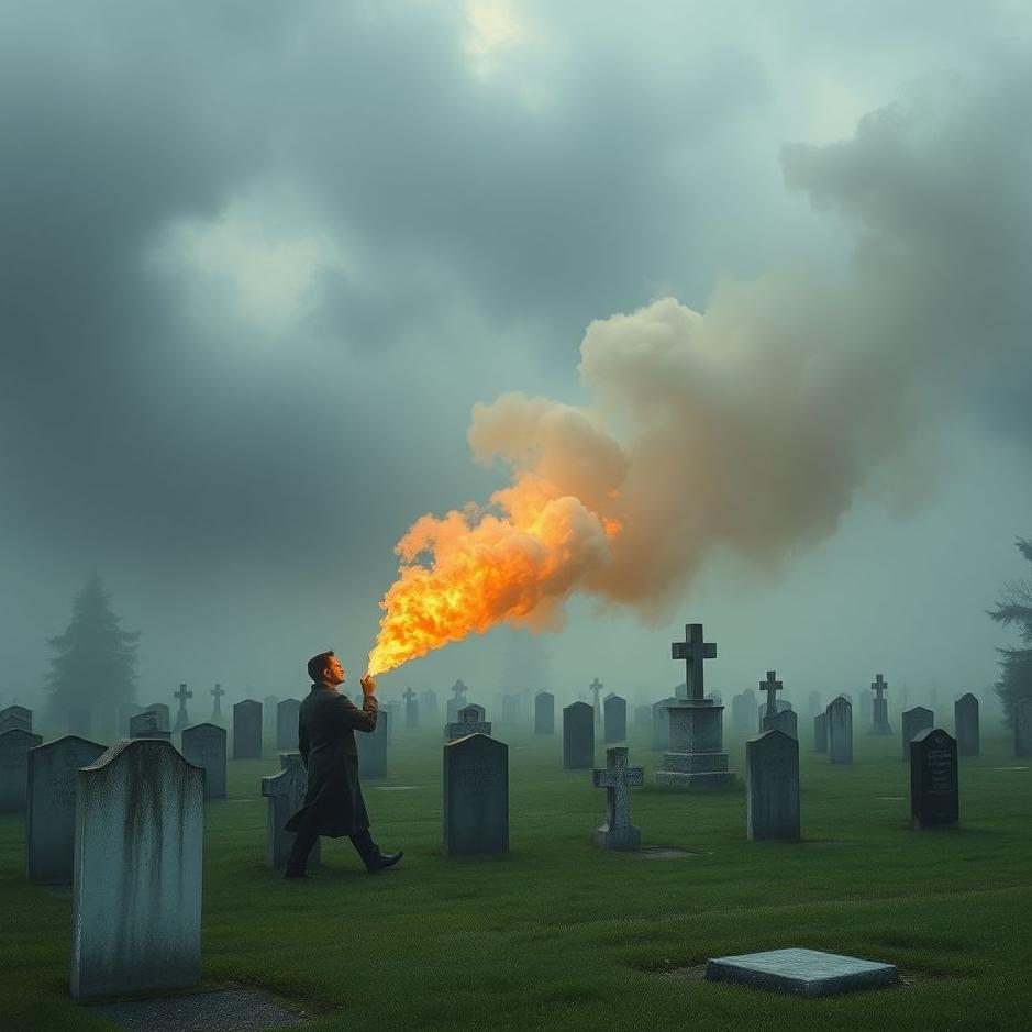 Dream : Blowing a cemetery in a dream