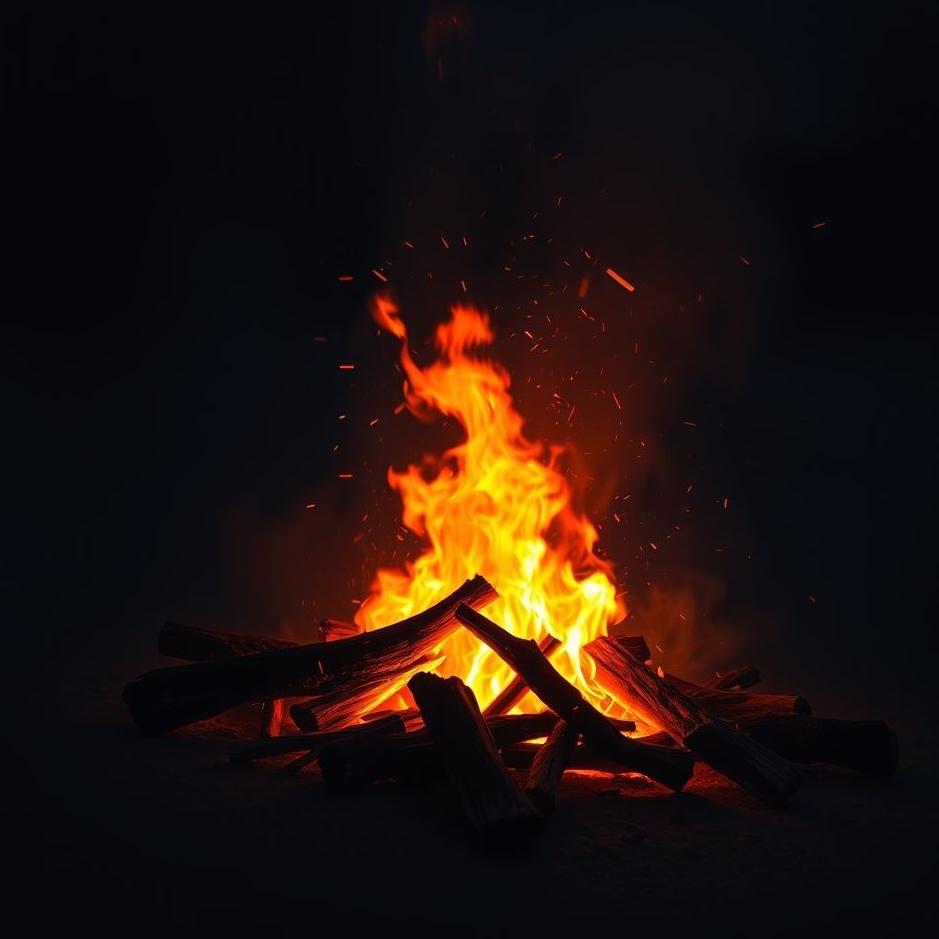 Dream : Blowing embers in a dream