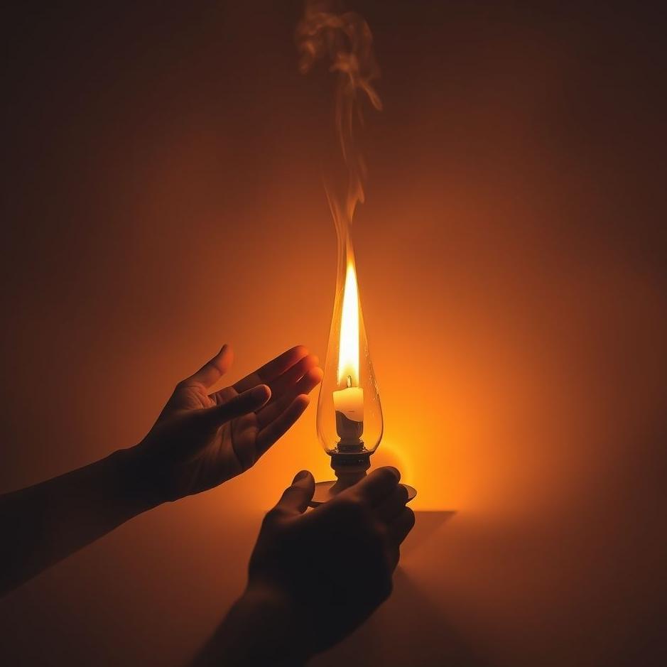 Dream : Blowing out a lamp in a dream