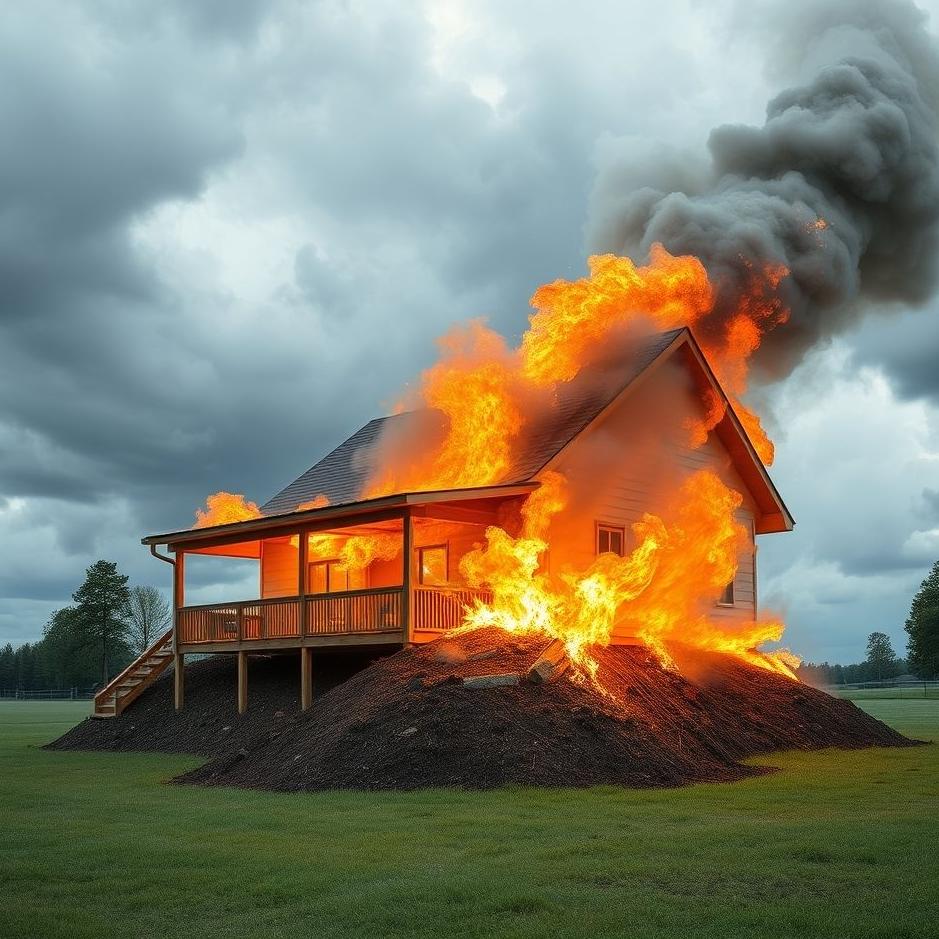 Dream : Blowing the foundation of a house in a dream