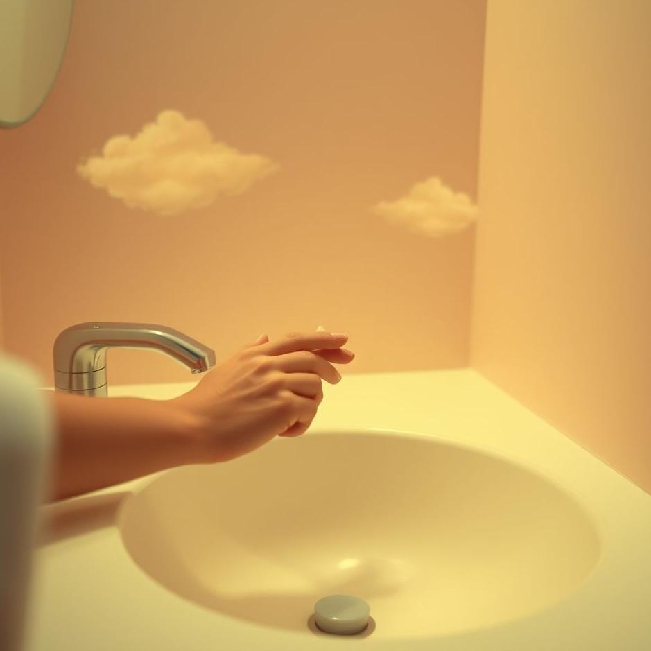 Dream : Blowing your nose into the sink in a dream