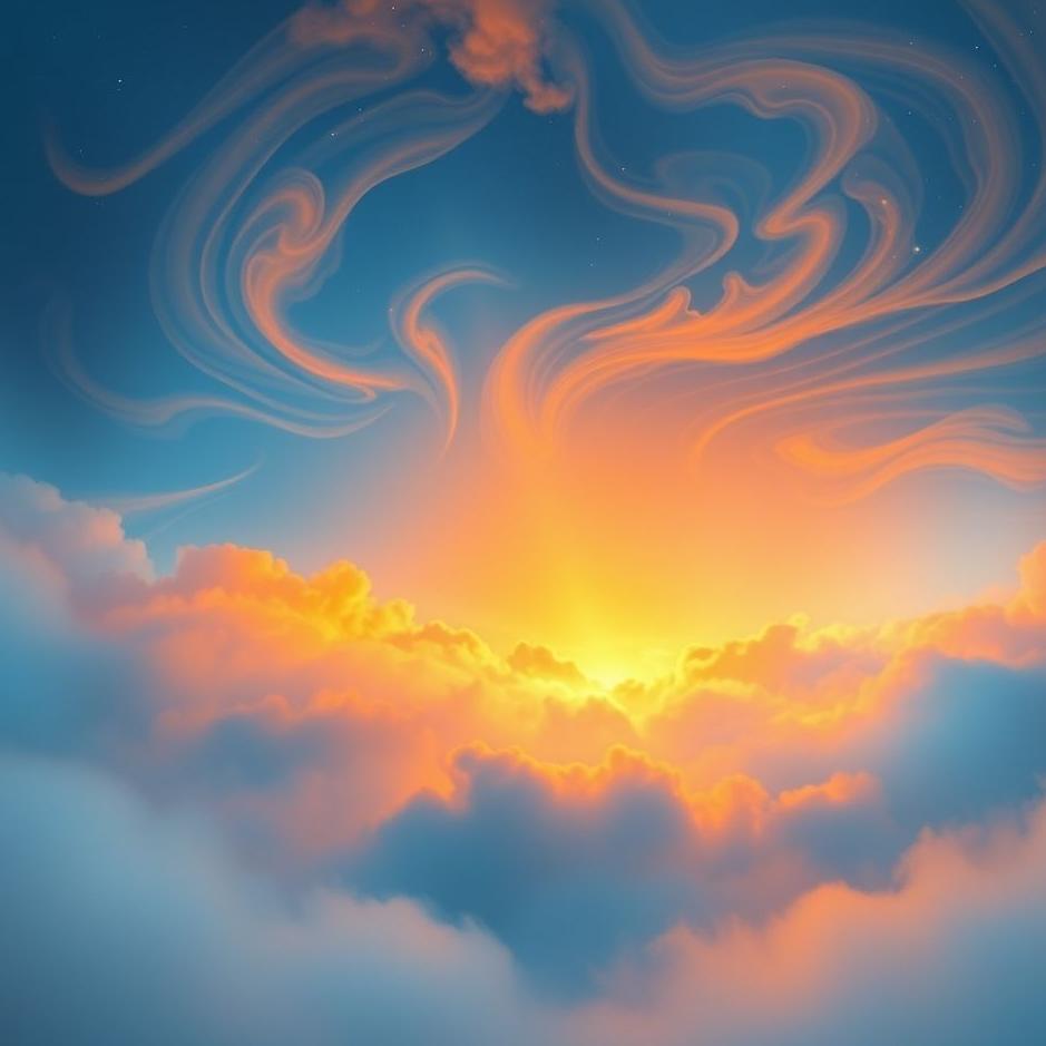 Dream : Blue and orange in a dream