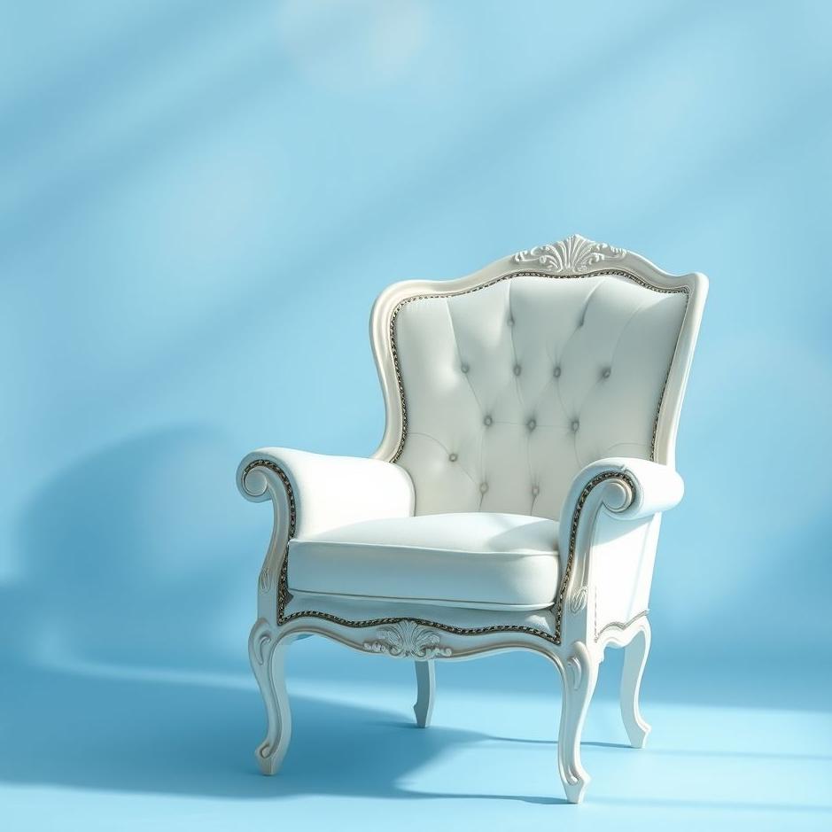 Dream : Blue and white armchair in a dream