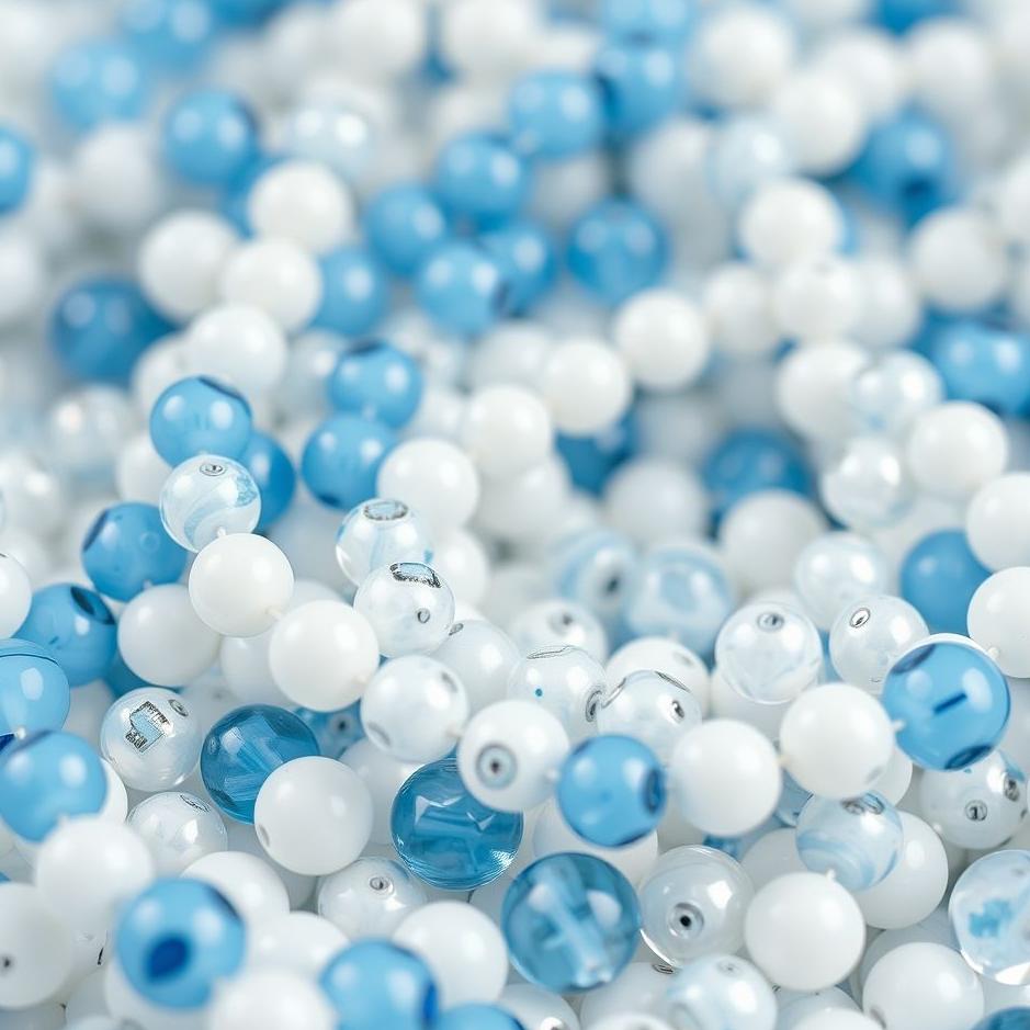 Dream : Blue and white beads in a dream