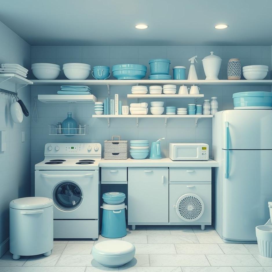 Dream : Blue and white goods in a dream