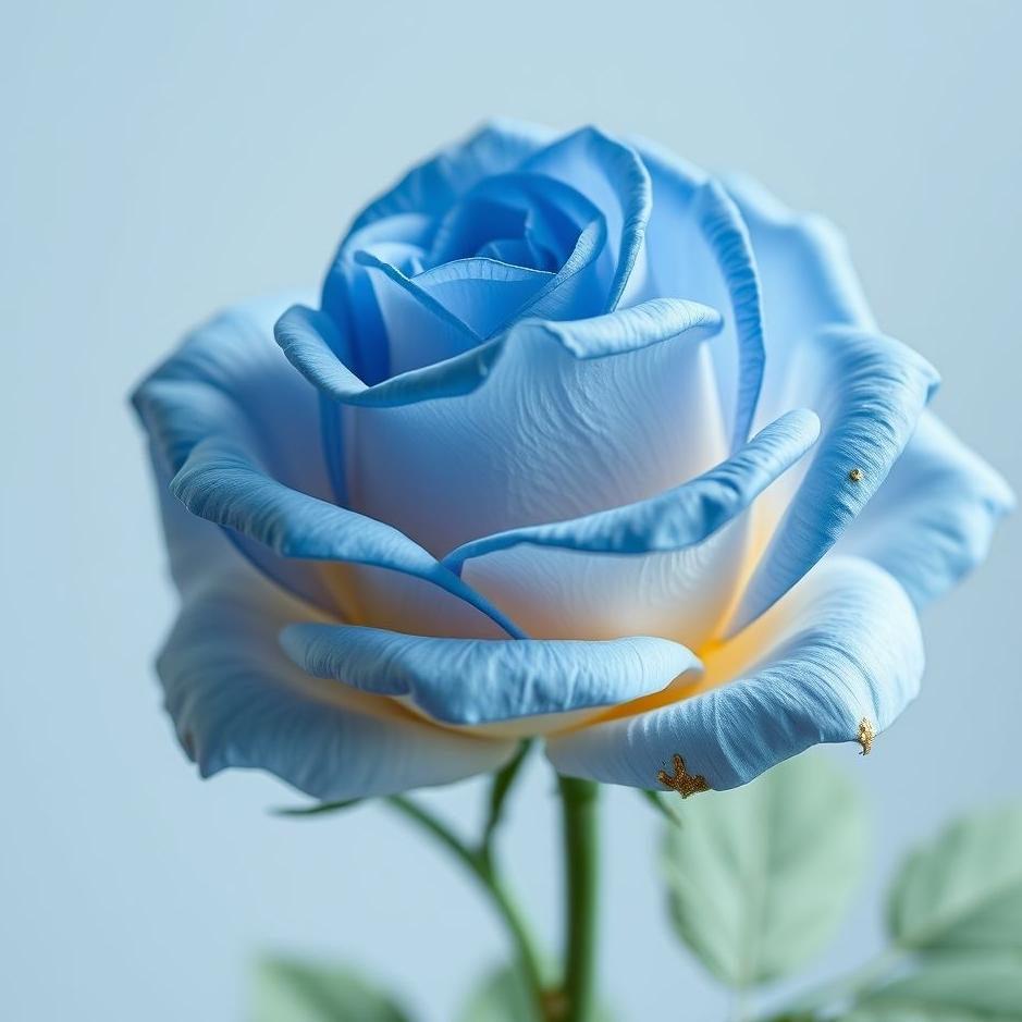 Dream : Blue artificial rose in a dream