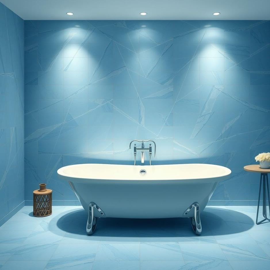 Dream : Blue bath in a dream