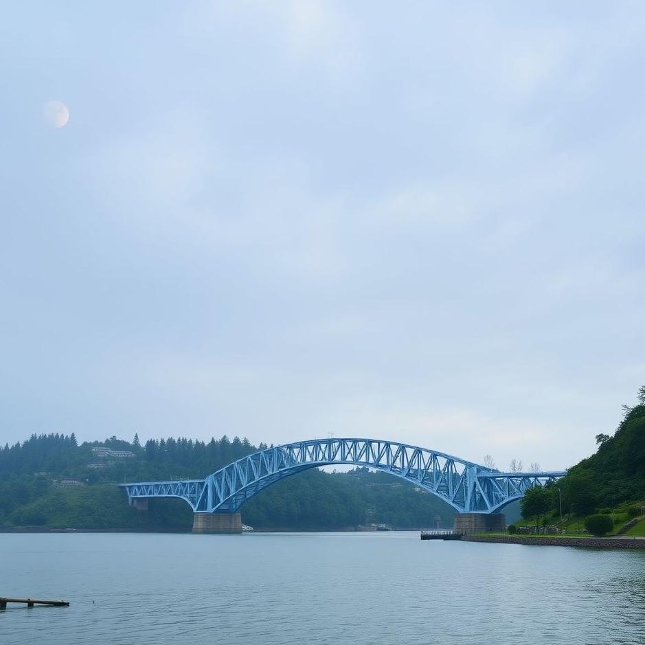 Dream : Blue bridge in a dream