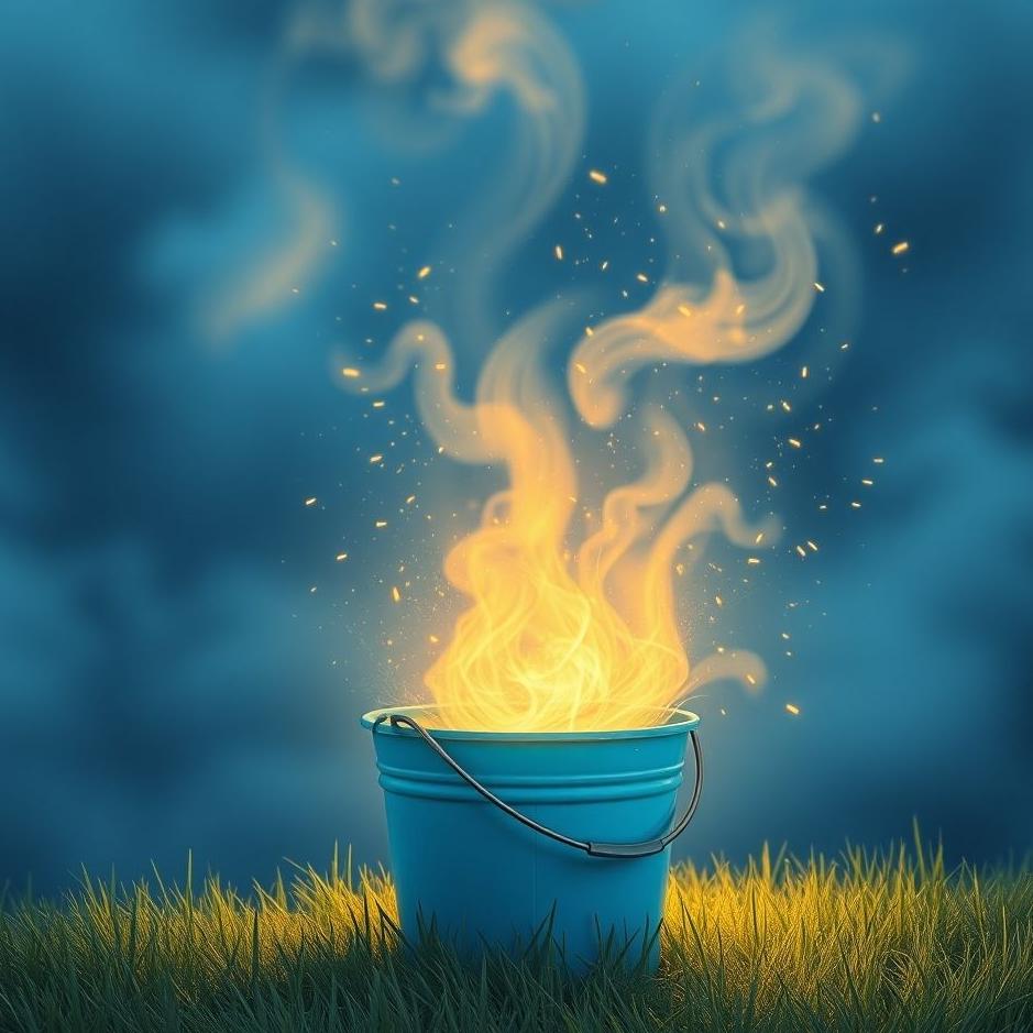 Dream : Blue bucket in a dream