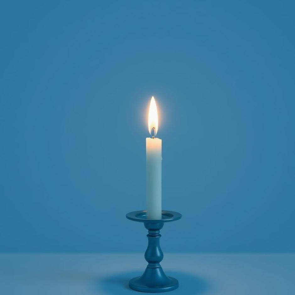 Dream : Blue candlestick in a dream