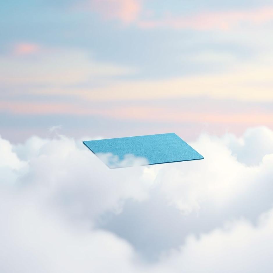 Dream : Blue cardboard in a dream