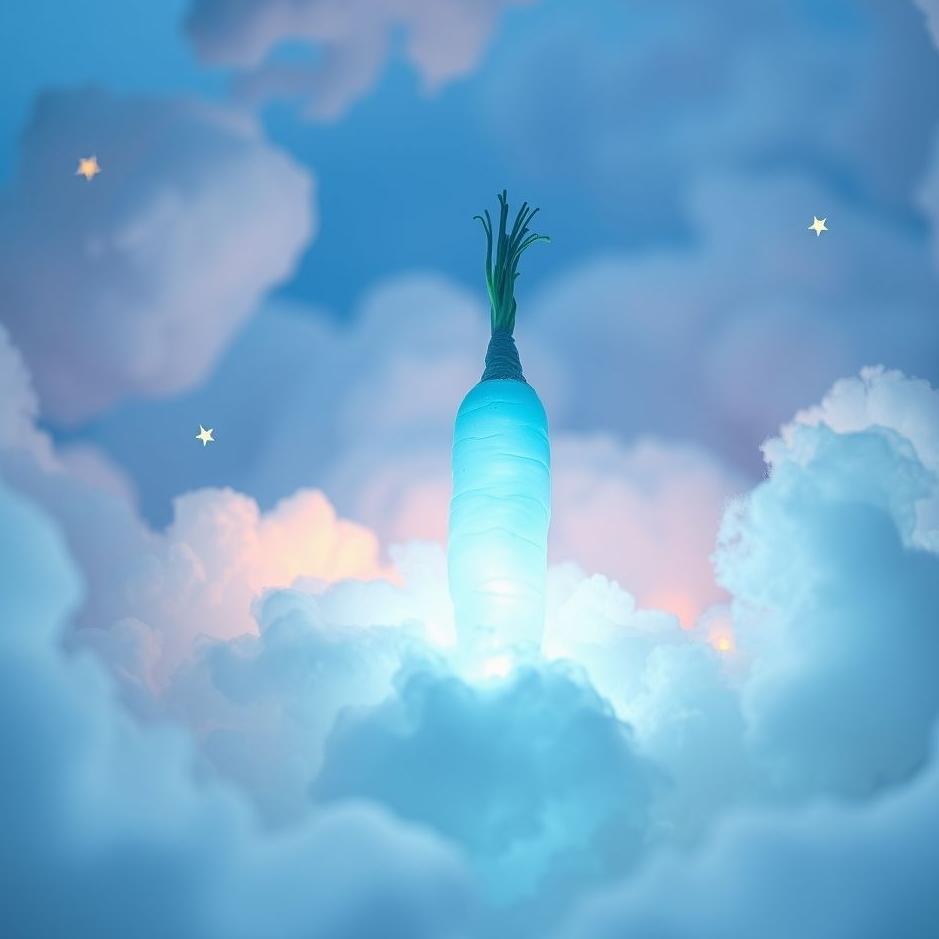 Dream : Blue carrot in a dream