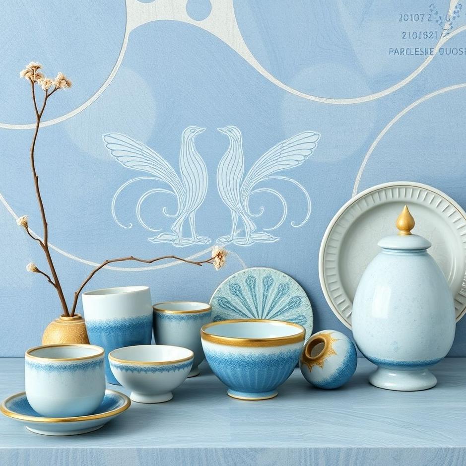 Dream : Blue ceramics in a dream