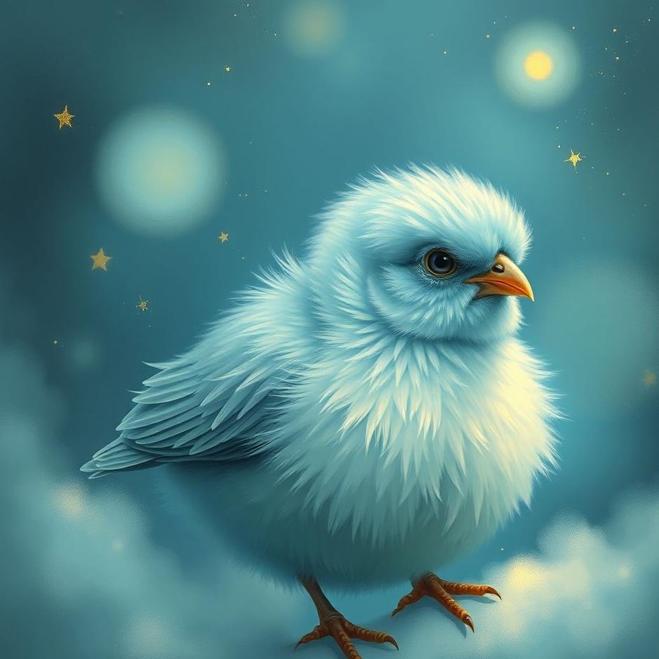 Dream : Blue chick in a dream