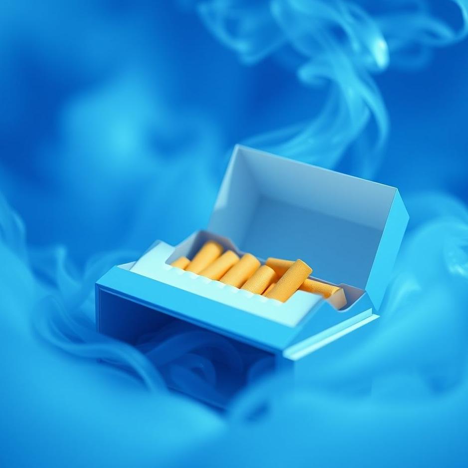 Dream : Blue cigarette pack in a dream