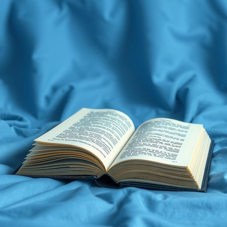 Dream : Blue-covered book in a dream