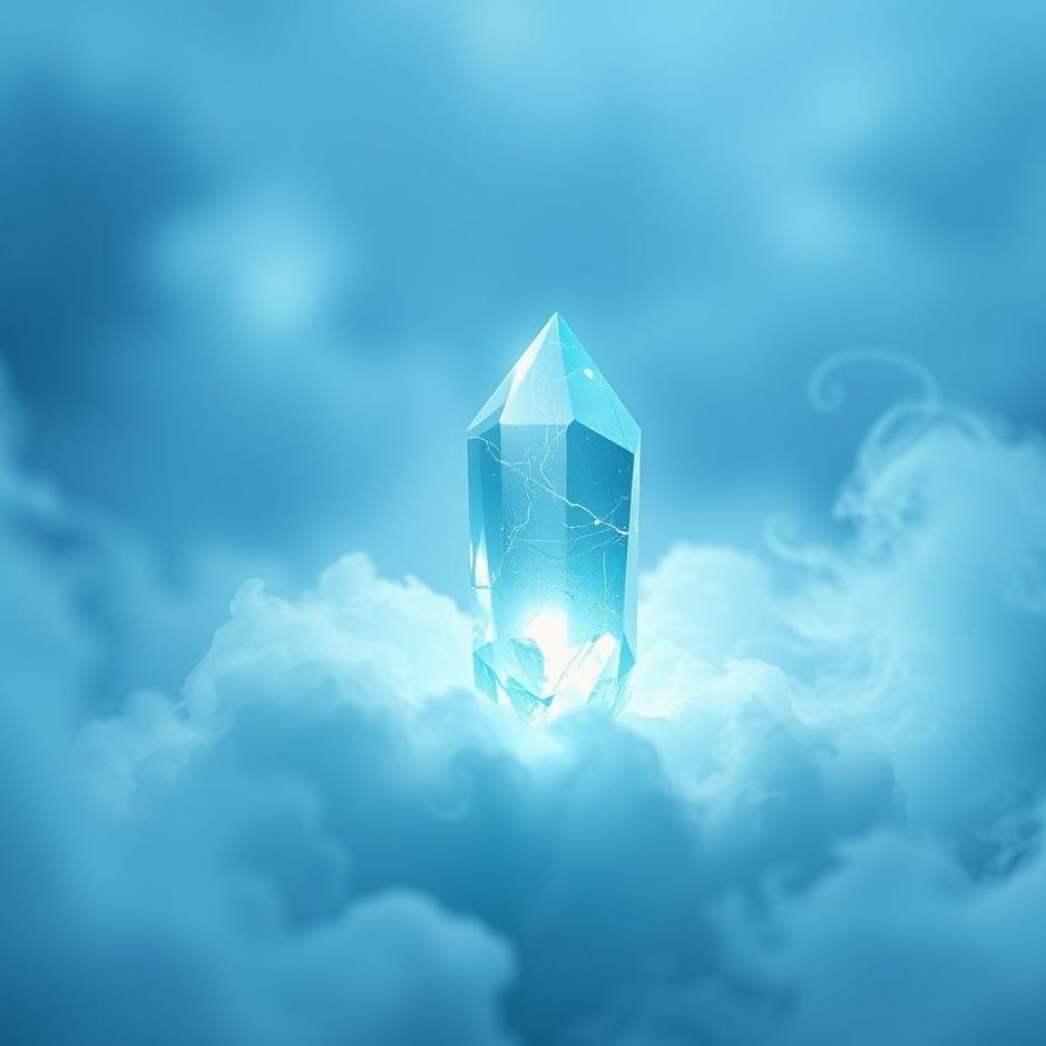 Dream : Blue crystal in a dream