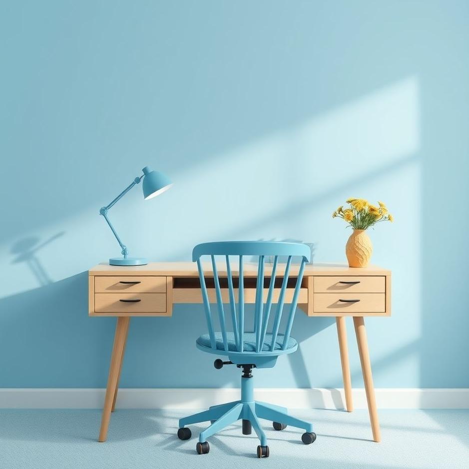 Dream : Blue desk chair in a dream