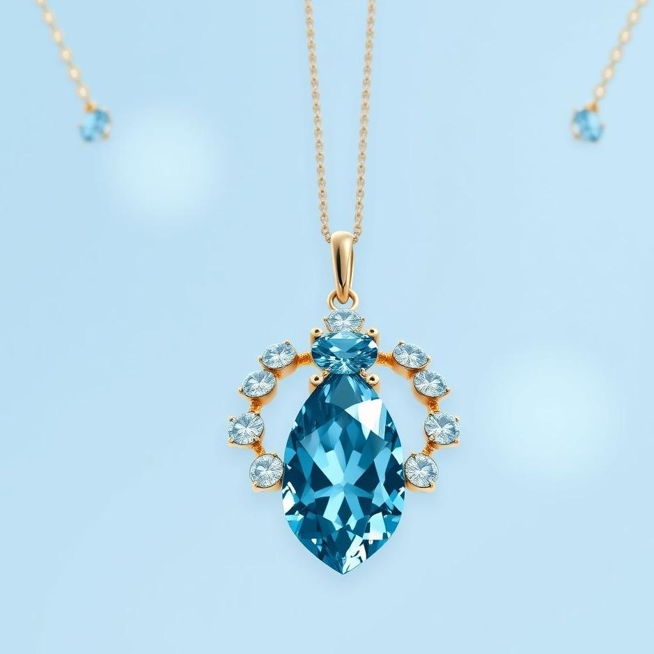 Dream : Blue diamond necklace in a dream