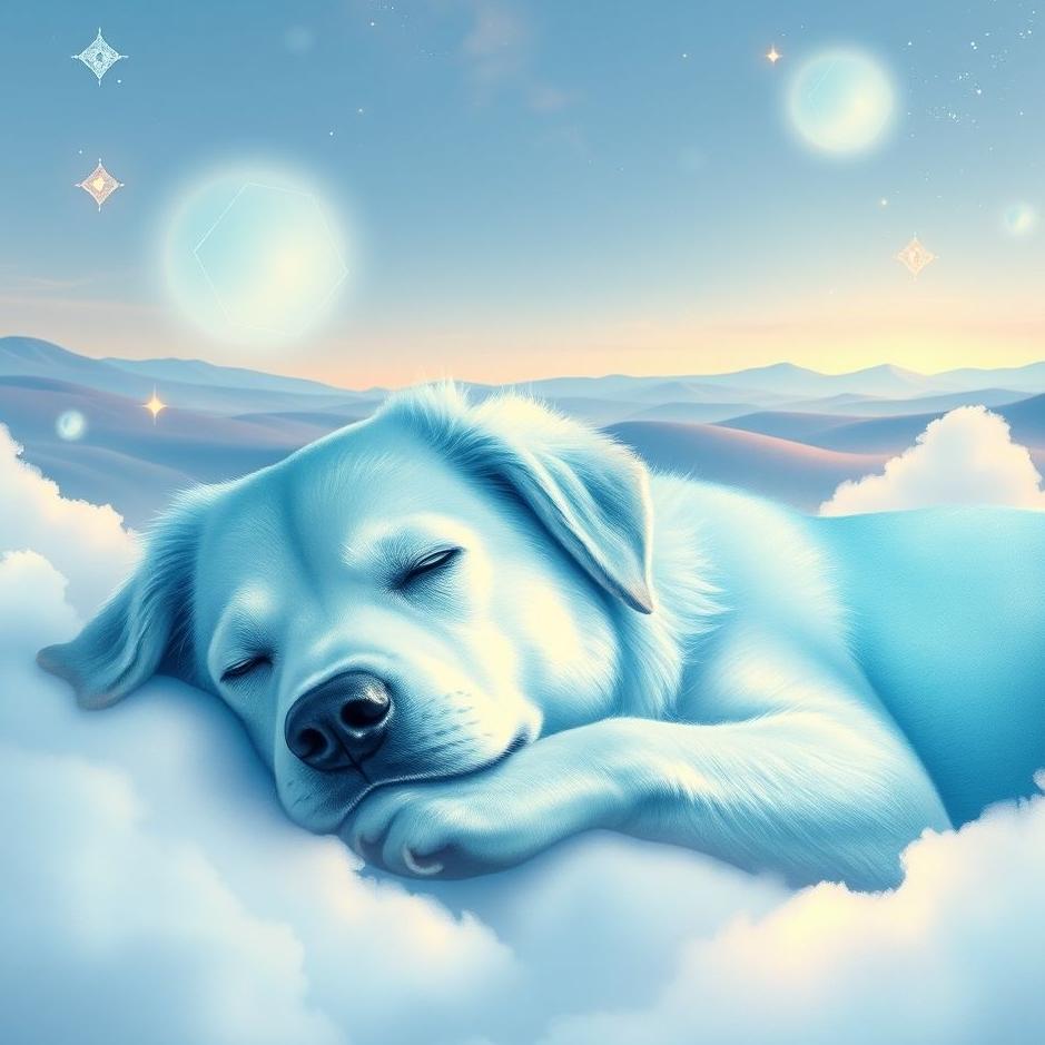 Dream : Blue dog in a dream