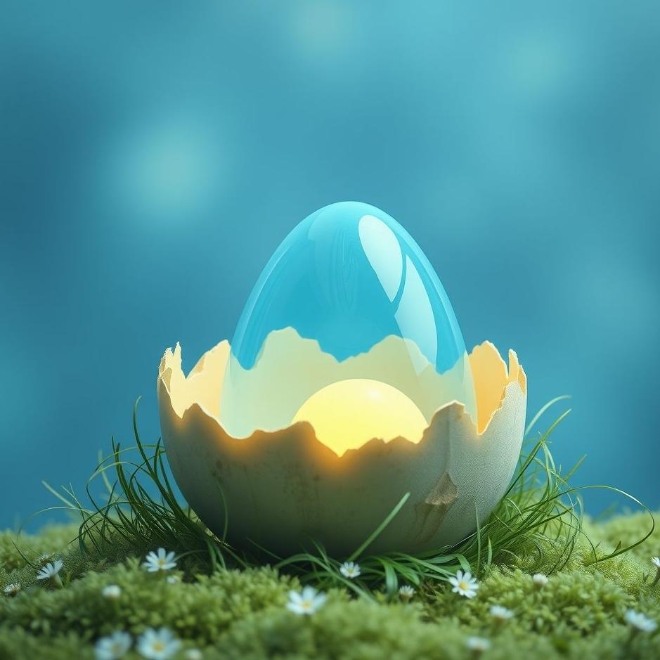 Dream : Blue egg in a dream