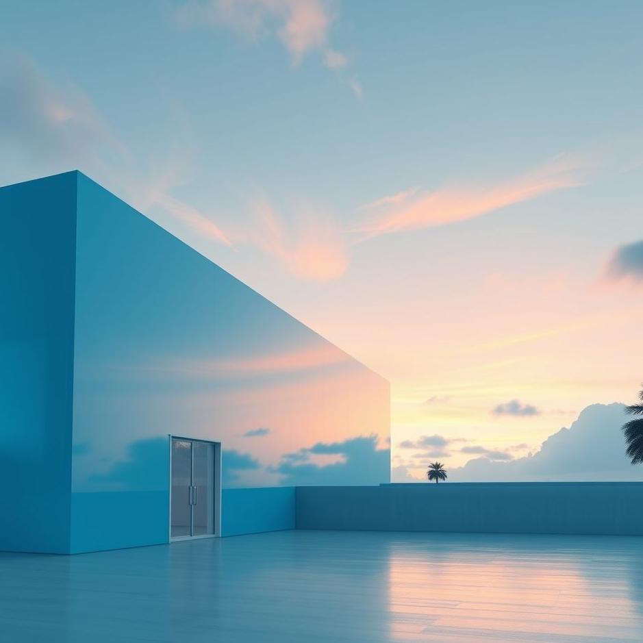 Dream : Blue exterior in a dream