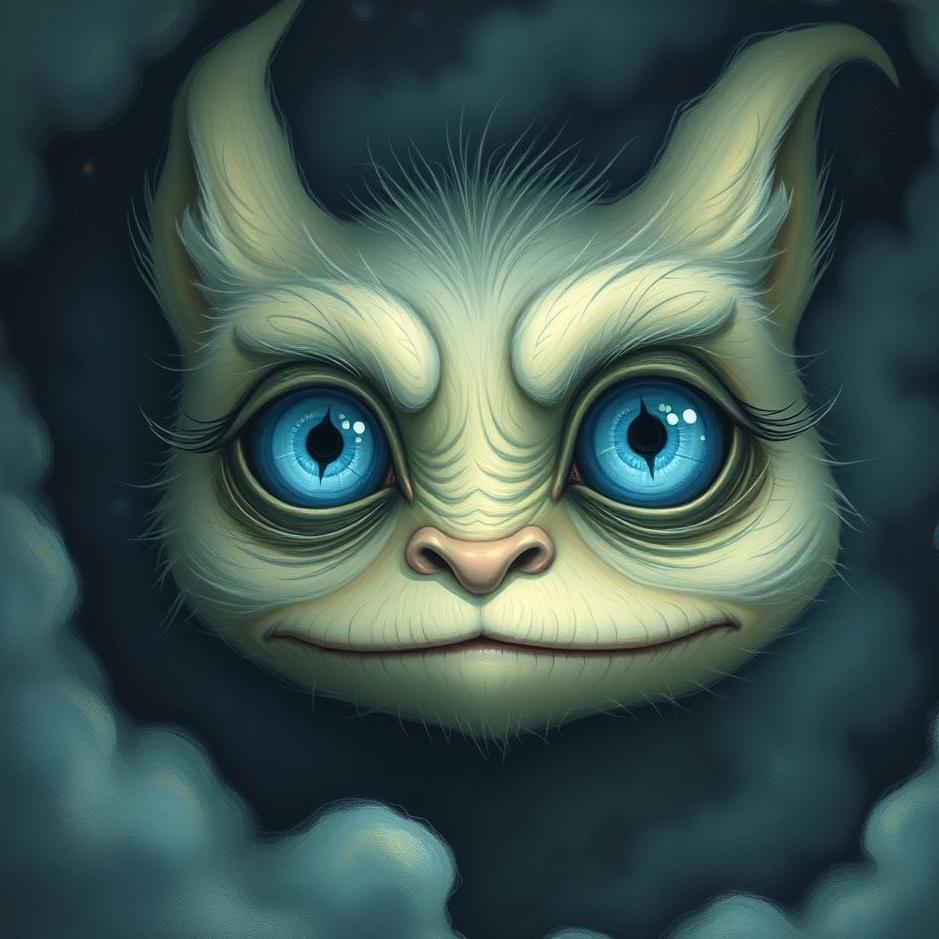 Dream : Blue-eyed creature in a dream