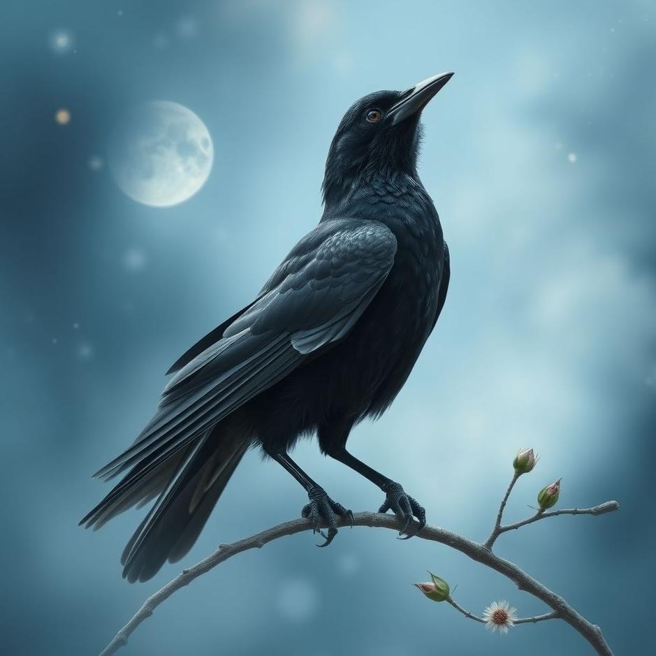 Dream : Blue-eyed crow in a dream