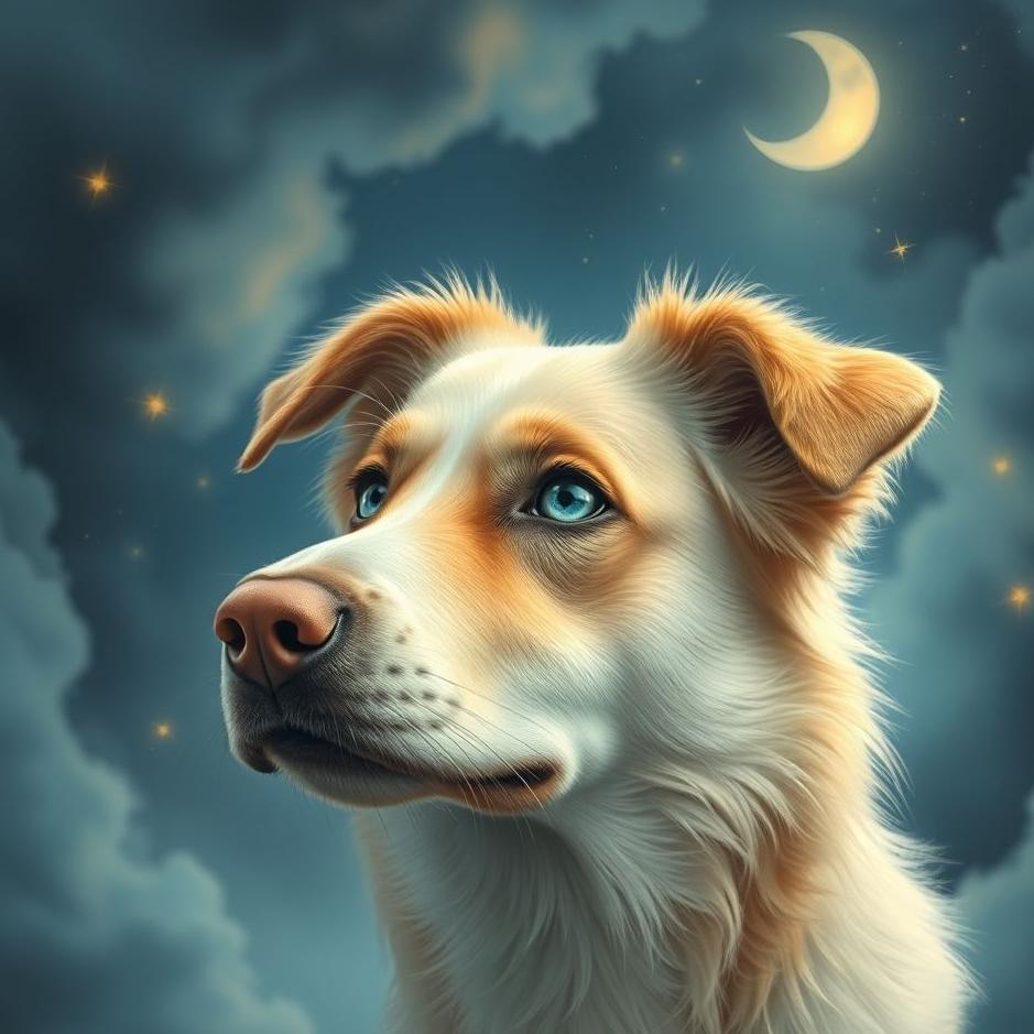 Dream : Blue-eyed dog in a dream